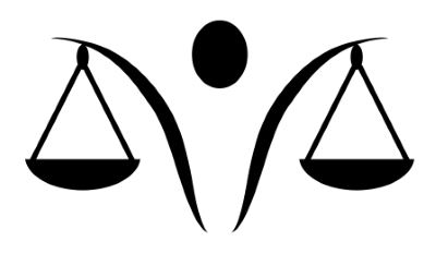 Symbole de la justice, une balance stylisée